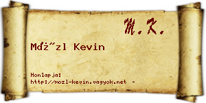 Mözl Kevin névjegykártya